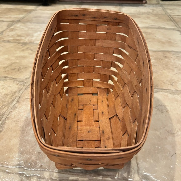 Longaberger 1990 Slanted Vegetable Basket EUC Signed - Picture 3 of 11